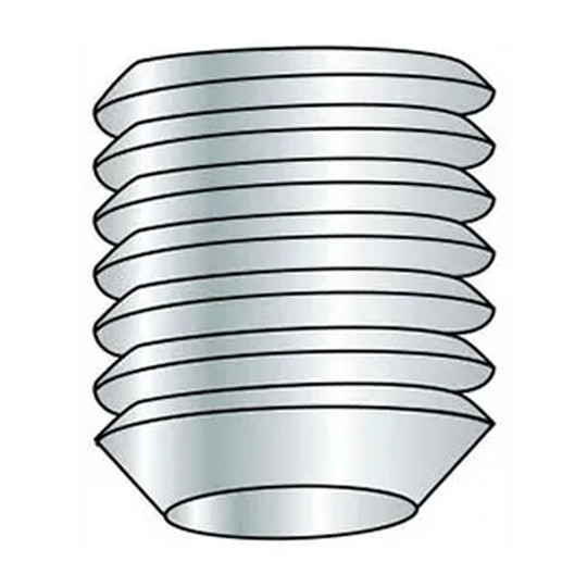 M4 x 0.7 x 4 mm steel black oxide cup point socket set screw