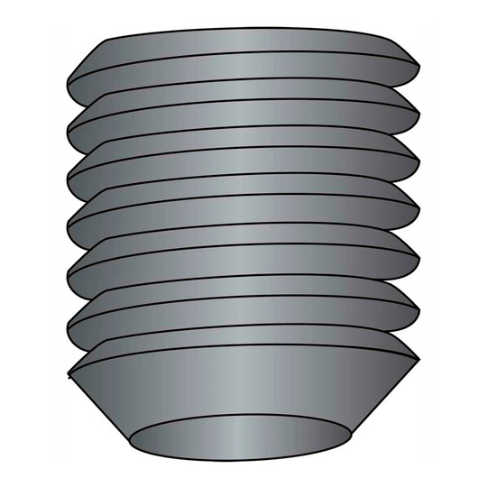 Black oxide 10-24 x 1/4 inch cup point socket set screw