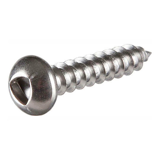#10A x 2 inch tamper-resistant 410 stainless steel sheet metal screws