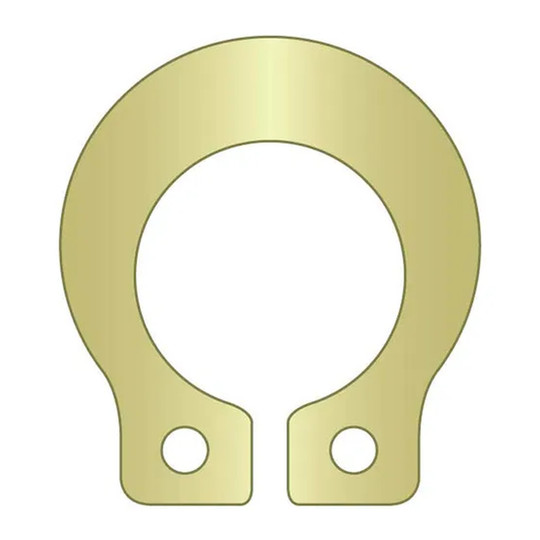 1/4 in. grooveless external snap ring with zinc yellow finish