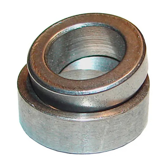 Steel black oxide spherical washer set with 3/32 inch small inside diameter and 3/8 inch outside diameter