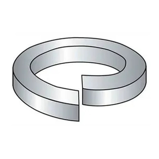 Zinc-plated steel 1/4 in. split lock washer