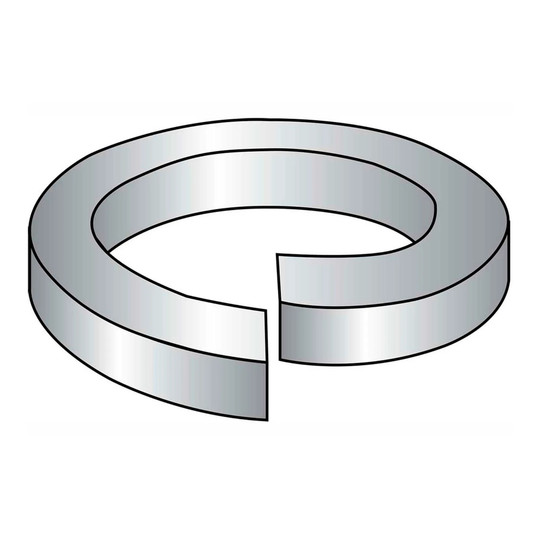 Plain 3/8 in. high-collar split lock washers, 100-pack