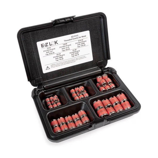 303 stainless steel threaded insert assortment kit for metal
