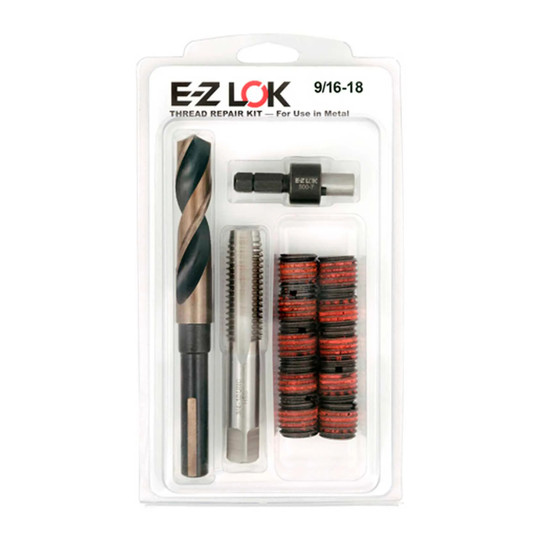 Standard-wall metal thread repair kit for 9/16-18 x 3/4-10 threads