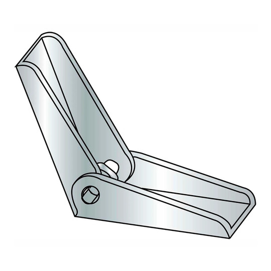Steel zinc toggle anchor wings for 1/4-20 fasteners, pack of 100