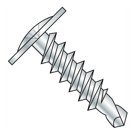 #10 x 2 inch Phillips modified truss head self-drilling screws