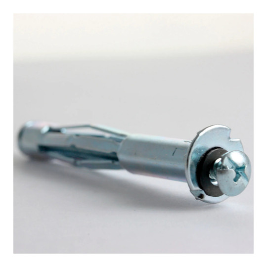 Steel hollow wall anchors with Phillips/slotted pan heads, 3/16 in. x 2 in., pack of 50