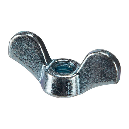 Zinc-plated malleable iron 3/8-16 wing nut