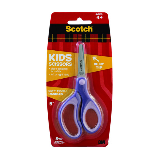 Kids 5-Inch Soft Grip Blunt Tip Scissors
