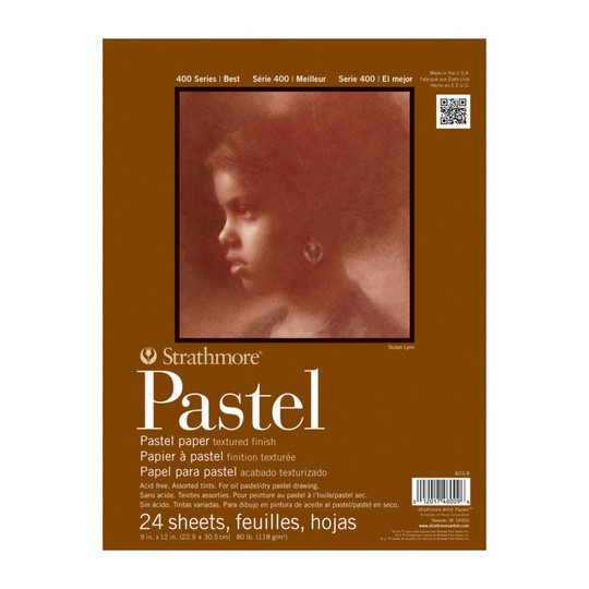 Pastel Paper Pad, Assorted Neutral Colors, 9 x 12 in., 24 Sheets