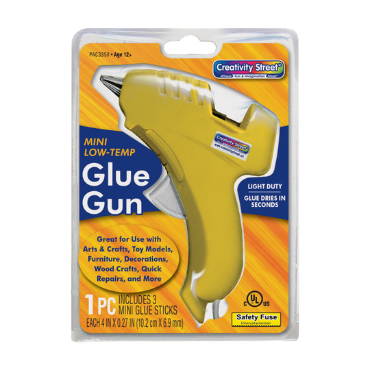 Low-Temperature Mini Glue Gun with 3 Glue Sticks