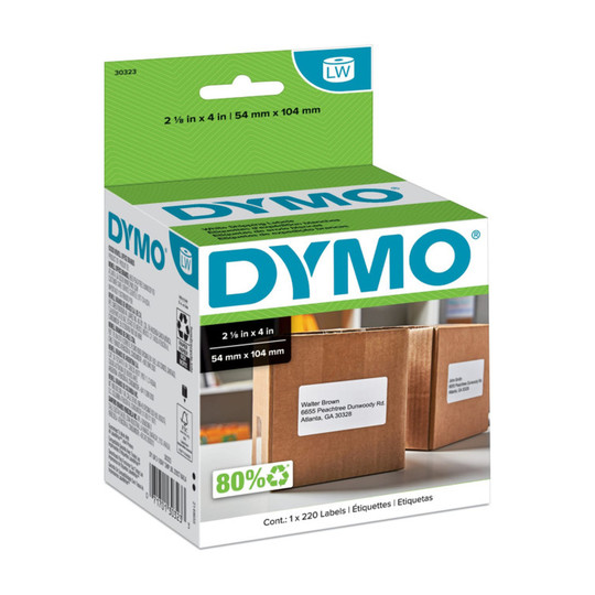 Direct Thermal Shipping Labels, 2-1/8 x 4 in., White, 220/Roll