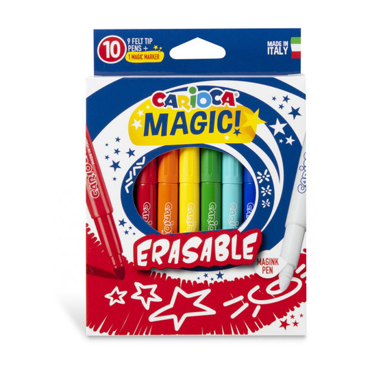 Erasable Magic Felt-Tip Marker Set, 10 Count