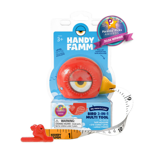 Kids 3-in-1 Tape Measure with Level and Angle Finder