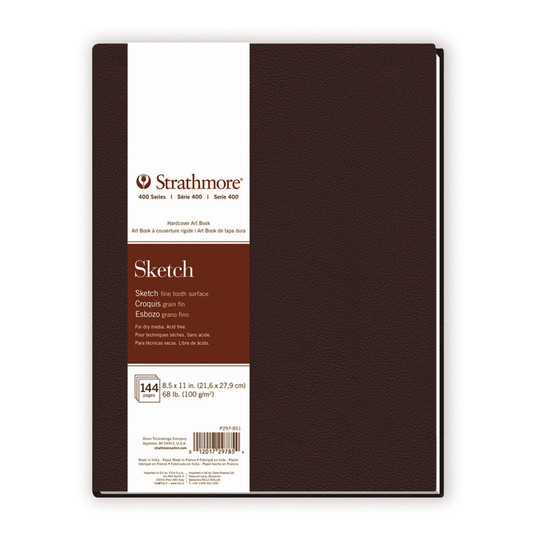 400 Series Hardbound Sketch Art Book, 72 Sheets, 8.5 x 11 in
