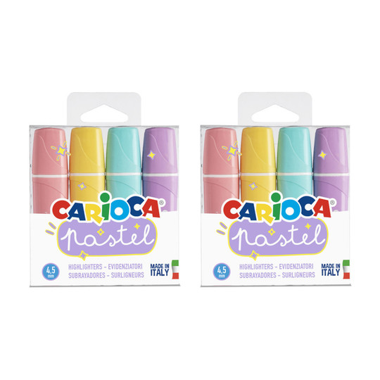 Pastel Washable Highlighters, 8 Count