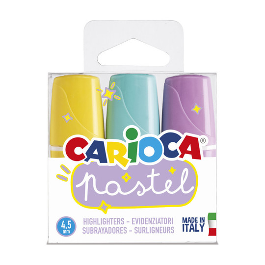Pastel Washable Mini Highlighter Set, 3 Count