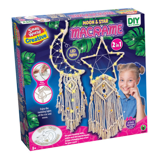 Moon and Star Macrame Craft Kit