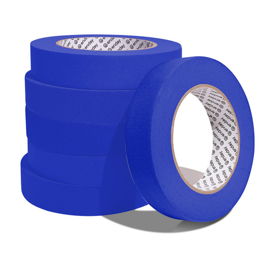 Blue Masking Tape, 1 in. x 60 yd., Pack of 6
