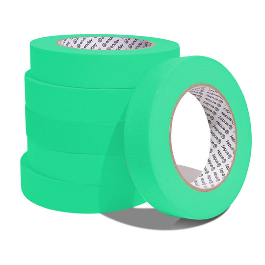 Green Masking Tape, 1 in. x 60 yd., 6-Pack