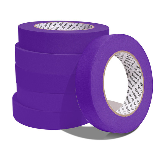 Purple Masking Tape, 1 in. x 60 yd., Pack of 6