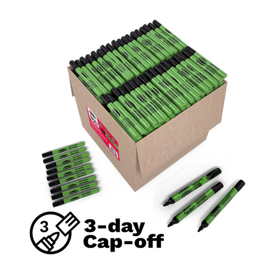 Medium Tip Slim Barrel Dry Erase Markers, Black, 800-Pack