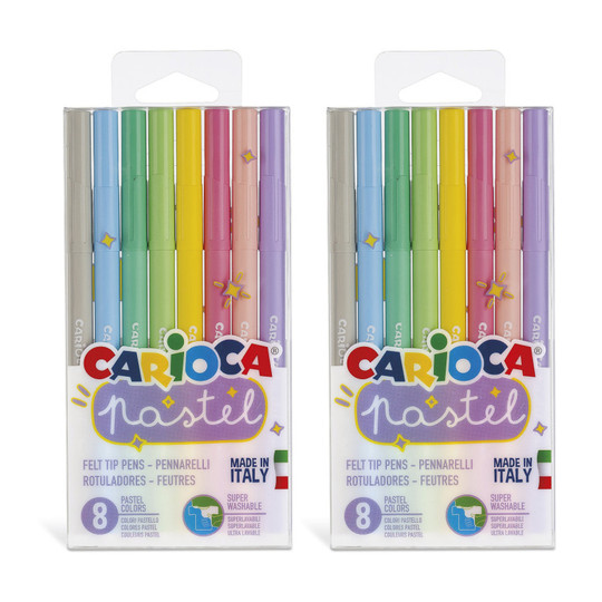 Pastel Washable Felt Tip Pens, 16 Count
