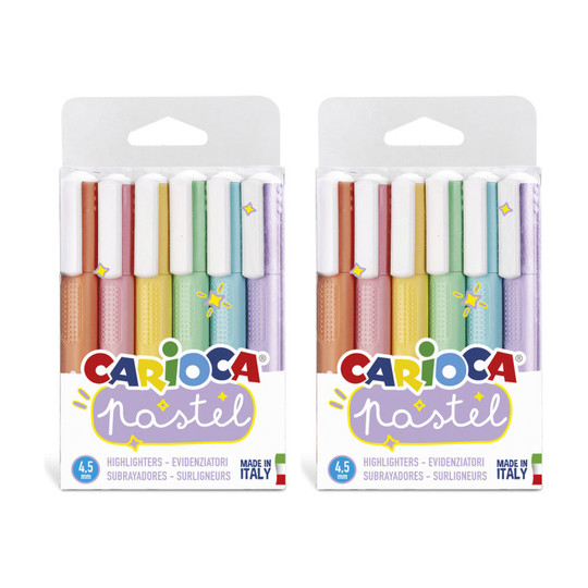 Pastel Washable Highlighters, 12 Count