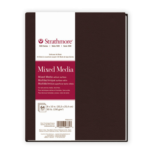 500 Series Mixed Media Art Book, 8 x 10 in., 32 Sheets