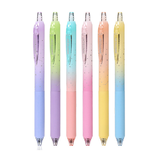 Retractable Gel Pens, Black Ink, 4-Pack
