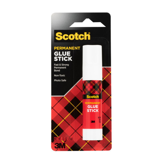 Permanent White Glue Stick, 0.45 oz.