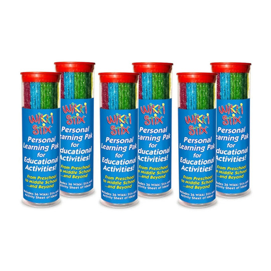 Personal Learning Craft Stick Packs, Assorted Colors, 6 Pack