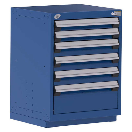6-Drawer Heavy-Duty Modular Cabinet, 24"W x 27"D x 32"H - With Dividers