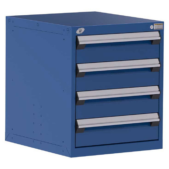 4-Drawer Heavy-Duty Modular Cabinet, 24"W x 27"D x 28"H - With Dividers