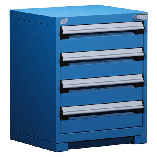 4-Drawer Heavy-Duty Modular Cabinet, 24"W x 21"D x 30"H - With Dividers