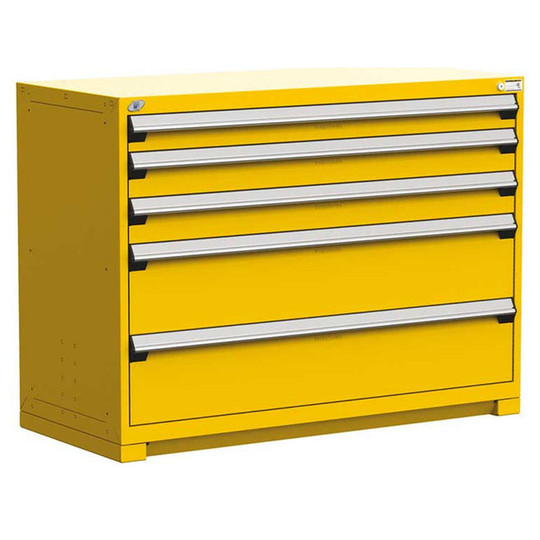 5-Drawer Heavy-Duty Modular Cabinet, 54"W x 24"D x 40"H - With Dividers