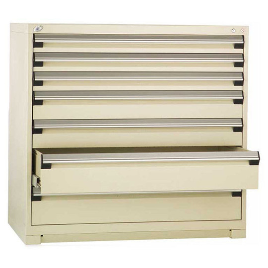 7-Drawer Heavy-Duty Modular Cabinet, 48"W x 27"D x 46"H - Without Dividers
