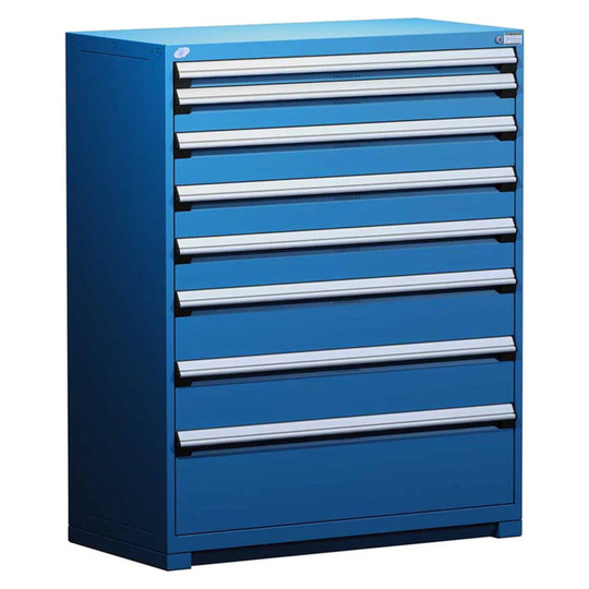 8-Drawer Heavy-Duty Modular Cabinet, 48"W x 27"D x 60"H - Without Dividers