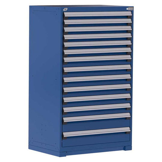 14-Drawer Heavy-Duty Modular Cabinet, 36"W x 24"D x 60"H - Without Dividers