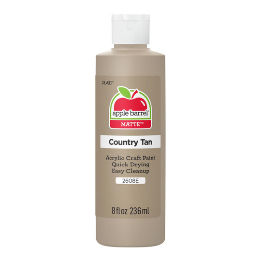 Matte Acrylic Craft Paint, 8 oz., Country Tan