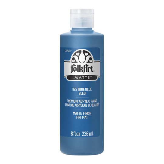 True Blue Matte Acrylic Paint, 8 oz.