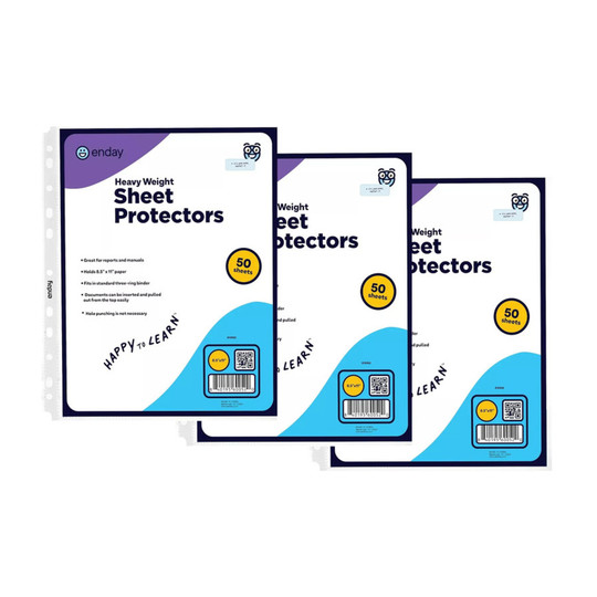 Clear Heavyweight Top-Loading Sheet Protectors, 150 Sleeves