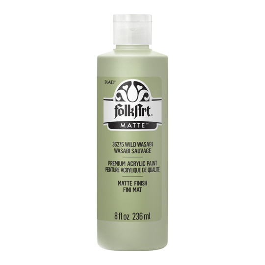 Matte Acrylic Craft Paint, Wild Wasabi, 8 oz.
