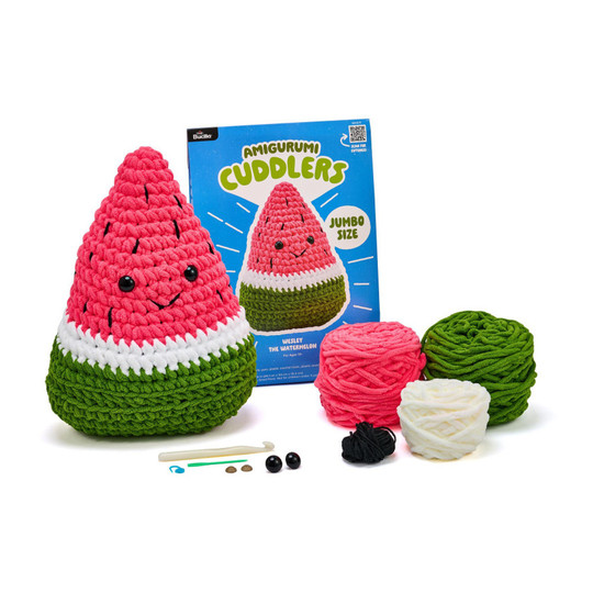 Wesley Watermelon Jumbo Cuddler Crochet Kit