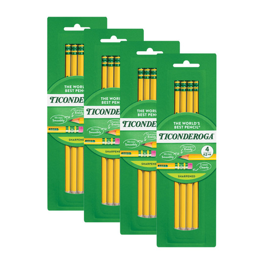 Sharpened Wooden HB Pencils, 16-Pencil Pack