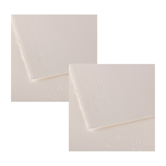 Cold Press Watercolor Paper Sheets, Natural White, 140 lb, 16 x 20 in., 2-Pack