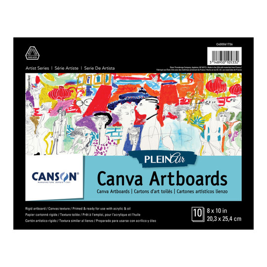 Plein Air Canvas Board Pad, 8 x 10 in., 10 Sheets