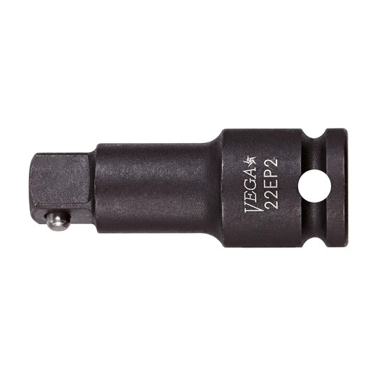 Black 3/8 in. drive impact socket extension with pin lock