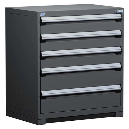 5-Drawer Heavy-Duty Modular Cabinet, 36"W x 18"D x 40"H - Without Dividers